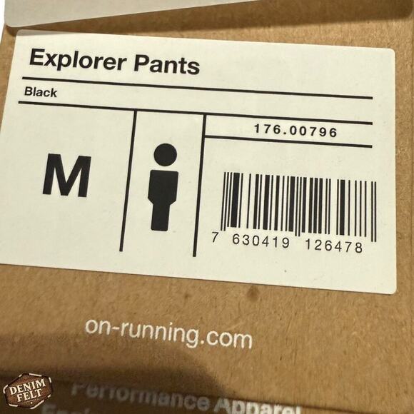 On Running Explorer Pants Men’s M Black Swiss Engineering Lightweight NEW/NWT!! - Picture 14 of 16